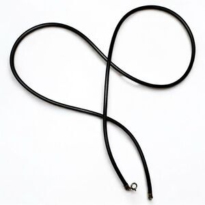 23" Black Cord Necklace - Unisex | 925 Silver
Clasp Minimalist Great for…
